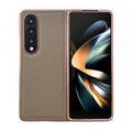 NNEDSZ Star Series Nano Electroplating Pu Case For Samsung Galaxy Z Fold 4 - Elephant Grey
