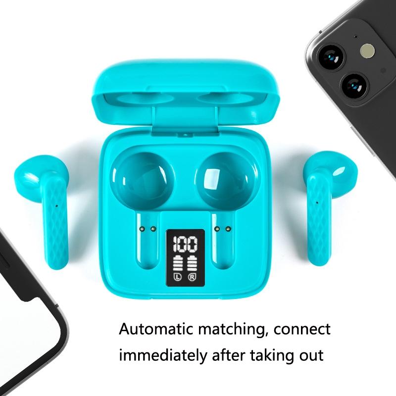 NNEDSZ Wireless In-Ear Earphone With Touch Control And Led Display - Bluetooth 5.0 - White