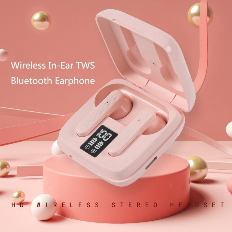 NNEDSZ Wireless In-Ear Earphone With Touch Control And Led Display - Bluetooth 5.0 - White